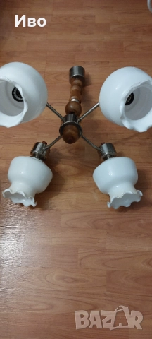 Полюлей с четири осветителни секций , снимка 3 - Лампи за таван - 52756166