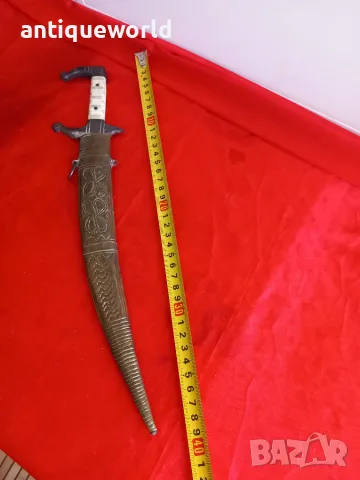 Стара ОСМАНСКА Кама ,Дръжка Кост, Нож, снимка 9 - Антикварни и старинни предмети - 56149909