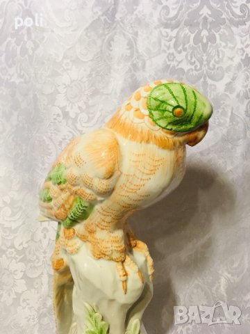 голяма порцеланова статуетка папагал , снимка 3 - Статуетки - 40035205