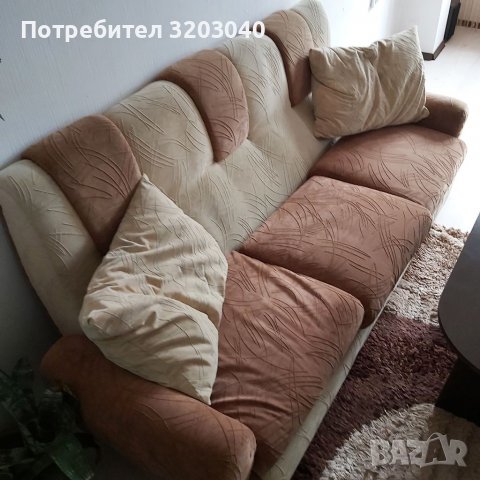 Холов диван с фотьойл, снимка 2 - Дивани и мека мебел - 38760465