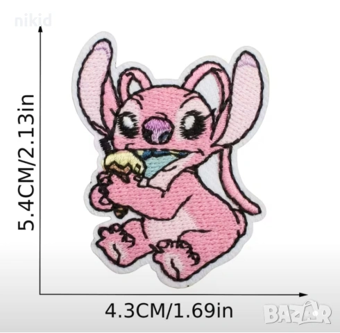 16 Стич Stitch емблема апликация дреха дрехи самозалепваща картинка лепенка щампа нашивка бродерия, снимка 5 - Други - 54272809