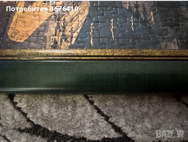 Картина на Лондон направена от пъзел - рамкирана и лакирана, снимка 3 - Други - 51865945