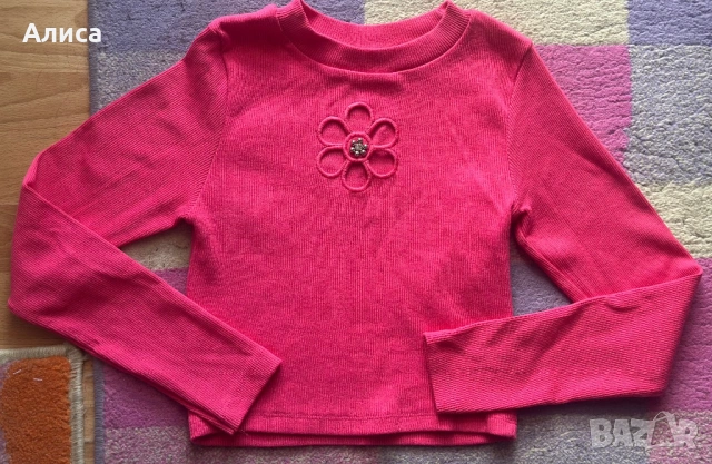 Дамска къса блуза размер М, снимка 2 - Блузи с дълъг ръкав и пуловери - 54156207