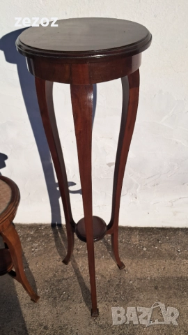 Махагонови високи поставки, снимка 4 - Декорация за дома - 52234012