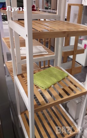 Страхотна бамбукова етажерка за баня, на 4 нива, снимка 5 - Етажерки - 30235124