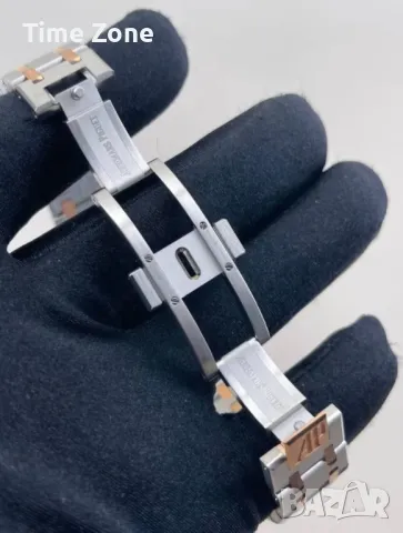 Audemars Piguet Royal Oak 33mm Steel & Rose Gold White Dial Diamond Дамски Различни Варианти, снимка 9 - Дамски - 48183144