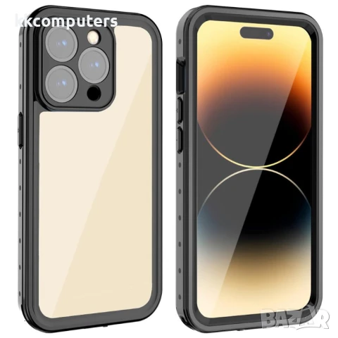 iPhone 14 Pro Max REDPEPPER Водоустойчив / Удароустойчив Калъф + Скрийн Протектор – Черен, IP68