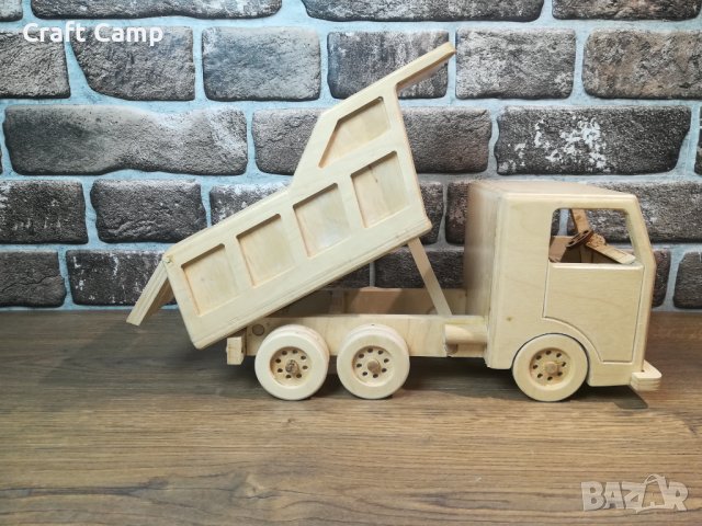 Дървен макет на камион - Самосвал – Craft Camp, снимка 10 - Коли, камиони, мотори, писти - 44148110
