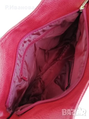 Нова дамска чанта, червен цвят , снимка 4 - Чанти - 42639446