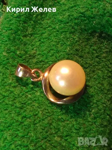 НЕЖЕН ПЕРЛЕН СРЕБЪРЕН МЕДАЛЬОН РОДИРАНО СРЕБРО 925 с БЯЛА НАТУРАЛНА ПЕРЛА 17628, снимка 12 - Колиета, медальони, синджири - 49551447