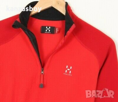 HAGLOFS Zip Neck Red Fleece Jacket - страхотен дамски полар