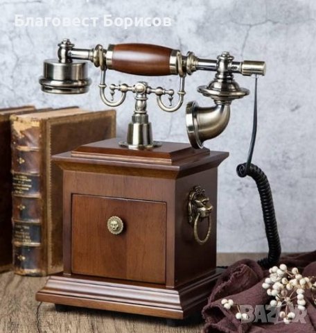 Нов Ретро Телефон със Шайба Работещ - Аналогов , снимка 2 - Други - 39704695