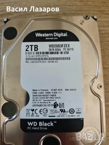 Твърди дискове WESTERN DIGITAL BLACK 2TB модел WD2003FZEX, снимка 2 - Твърди дискове - 56313338