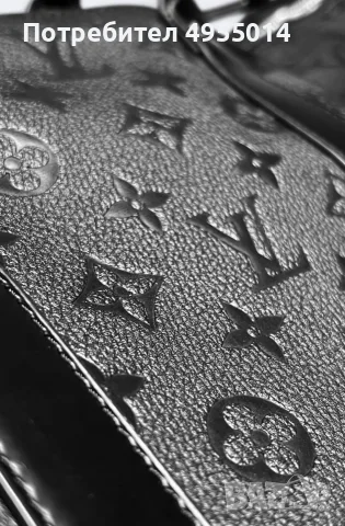 Черен кожен сак на Louis Vuitton , снимка 5 - Сакове - 56156671
