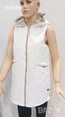 Ефектен бял елек, снимка 1