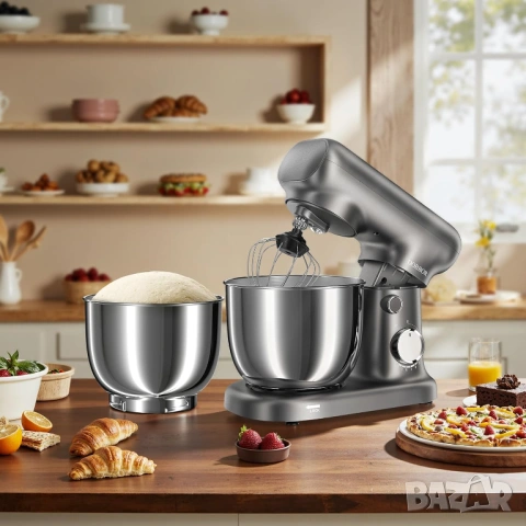 Планетарен миксер Dobbor 1500W двоен съд 2.5L + 3L, снимка 2 - Миксери - 54004401