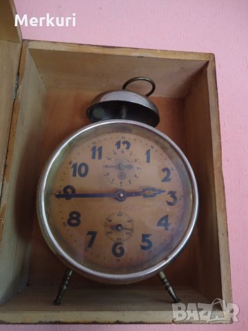 Стар рядък немски будилник J.Kaiser (1922), снимка 5 - Колекции - 29897139