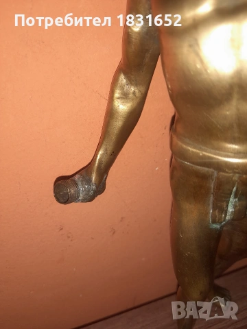 Стара бронзова фигура, снимка 5 - Статуетки - 54113954