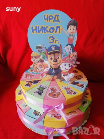 Картонена торта Стич, снимка 17 - Други - 50953425