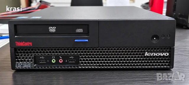Компютър Lenovo ThinkCentre + монитор ASUS | Core 2 Duo | 2GB RAM | 111GB HDD, снимка 2 - Работни компютри - 56211386