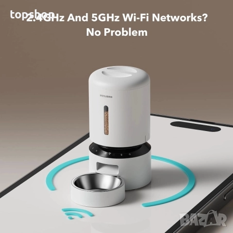 Нова PETLIBRO Автоматична хранилка за котки и кучета 5 литра с 5G WiFi с времеви режим и сензор ..., снимка 6 - За кучета - 51637915