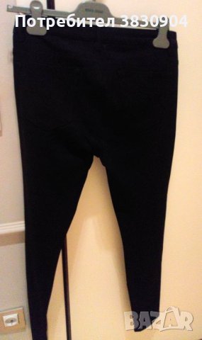Черен панталон Zara, модел slim, M, снимка 5 - Панталони - 42206054
