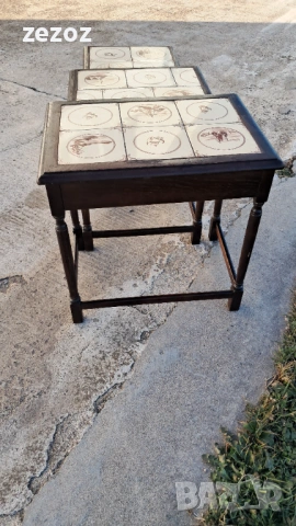 Масички с плочки-3бр, снимка 4 - Маси - 53254103