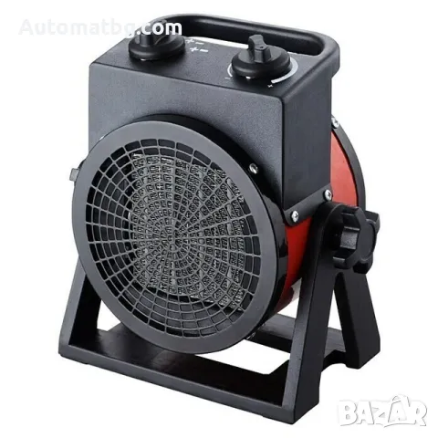 Керамична печка Automat, Вентилаторна, 2000W, Червен - черен