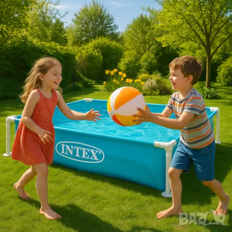 Детски басейн 122х122см / Бебешки басейн Intex, снимка 6 - Басейни и аксесоари - 50194445