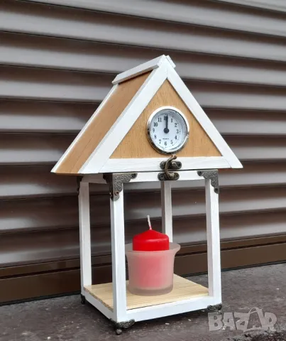 Дървена тематична къщичка с часовник , снимка 5 - Декорация за дома - 48951072