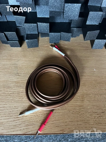 КАБЕЛ ЗА ТОНКОЛОНИ VAN DEN HUL D-352 +VIBORG VB401S BANANA КОНЕКТОР 8броя СЪС СРЕБЪРНО ПОКРИТИЕ, снимка 3 - Други - 53192489