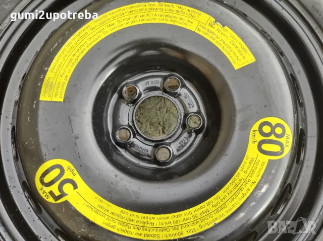 18 резервна джанта патерица 5х100 AUDI TT AUDI A1 3,5J et38 125/70R18, снимка 4 - Гуми и джанти - 47441823