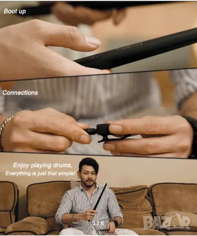 Виртуален барабанен комплект Find Your Rhythm ( Virtual Drum Kit ) , снимка 4 - Ударни инструменти - 49895979