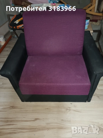 Разтегателен фотьойл легло в лилав цвят чисто нов, снимка 5 - Спални и легла - 52696118