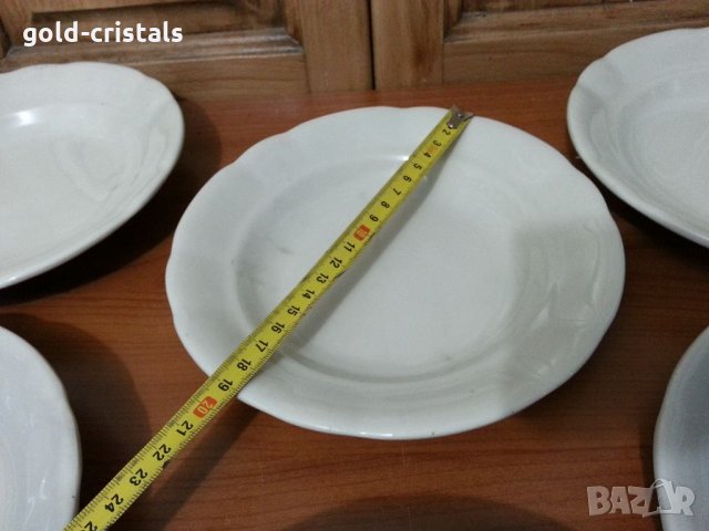 Стар български порцелан чинии дълбоки, снимка 1