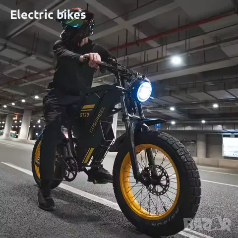 Coswheel GT20 Retro Електрически Велосипед 1000W | Хибриден Фетбайк, снимка 3 - Велосипеди - 49861594