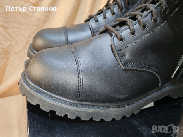 Здрави мъжки кубинки от естествена кожа Brandit р-р 47, снимка 3 - Мъжки боти - 52673887