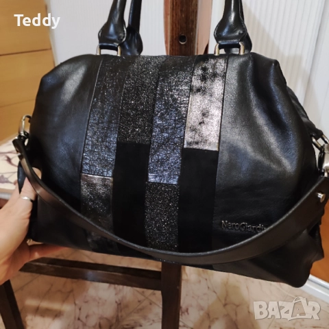 Нова луксозна италианска кожена чанта Nero Giardini, снимка 10 - Чанти - 52022702
