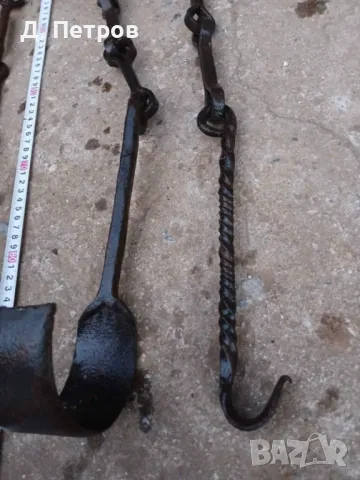 Стара верига за огнище, снимка 3 - Антикварни и старинни предмети - 48625617
