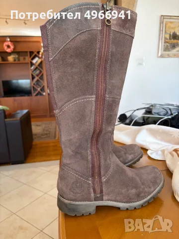 Дамски велурени ботуши Timberland