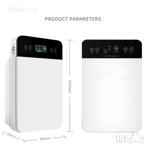 Въздухопречиствател с UV стерилизатор, 55x33x18.5cm.Рaзлични peжими нa paбoтa.Гаранция 24 месеца, снимка 2 - Овлажнители и пречистватели за въздух - 36544007