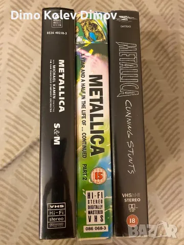 Metallica VHS Видео Колекция HiFi Stereo , снимка 2 - Други музикални жанрове - 47323541
