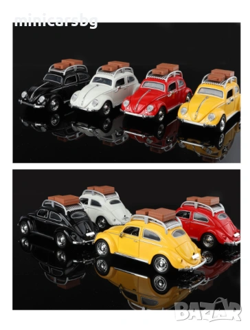 Метални колички: Volkswagen Beetle Type 1 (1970), снимка 5 - Колекции - 54248746