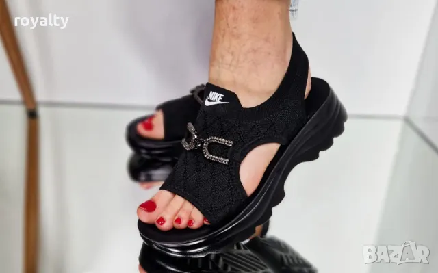 Nike черни дамски сандали , снимка 5 - Сандали - 50394322