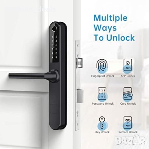 Нова Интелигентна смарт ключалка за врата с код Дом Сигурност Цифров сензорен екран, снимка 5 - Други стоки за дома - 42071383