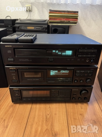 📻 Onkyo Hi-Fi стерео система (3 компонента + дистанционни)