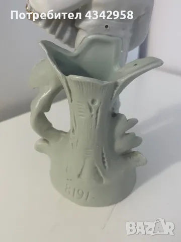 Bisque Porcelain Vase Germany , снимка 6 - Антикварни и старинни предмети - 49398781