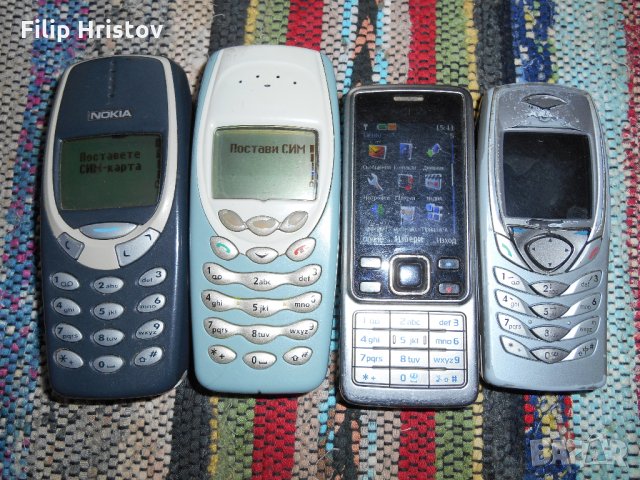 НОВО-Колекционерски телефони nokia-8210, 3310, 3410,6100 
