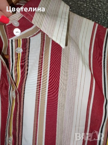 Дамска риза с вертикално райе ESPRIT размер S цена 20 лв., снимка 4 - Ризи - 42860316