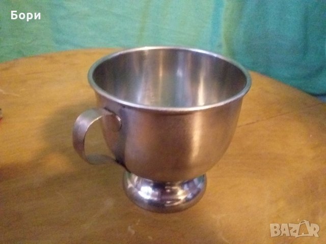 Чаша неръждавейка БДС от стария материал, снимка 5 - Чаши - 31737839